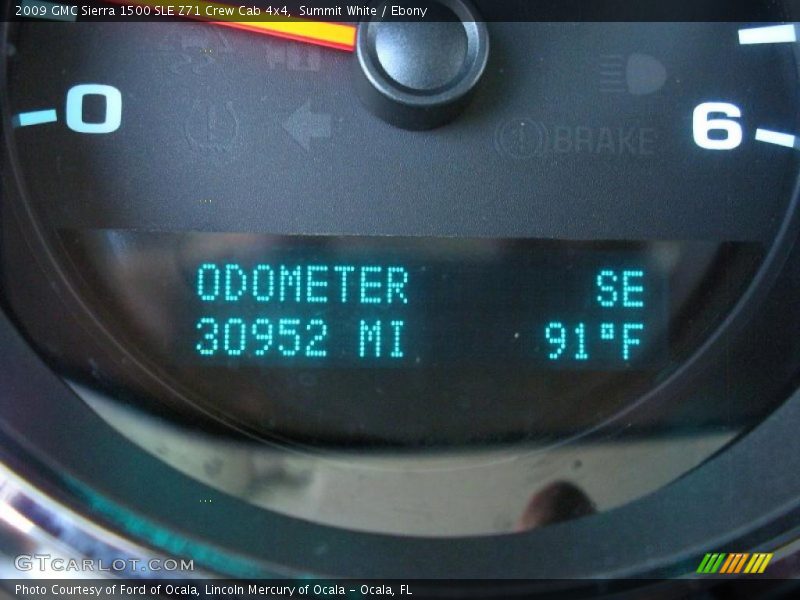 Summit White / Ebony 2009 GMC Sierra 1500 SLE Z71 Crew Cab 4x4