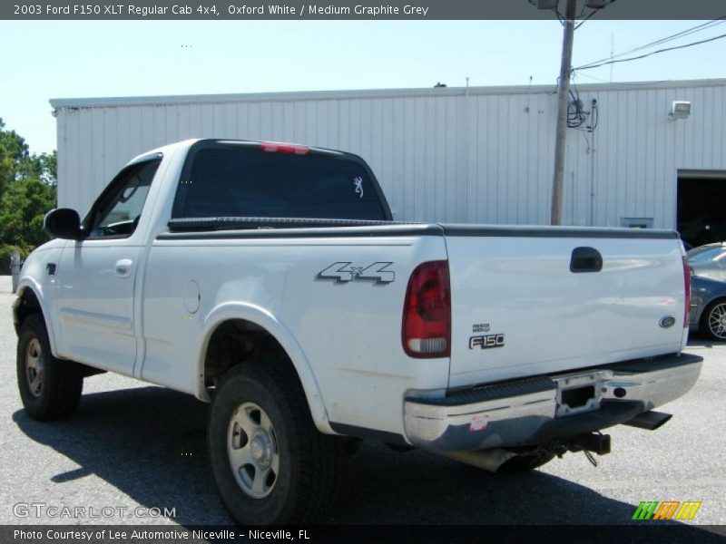 Oxford White / Medium Graphite Grey 2003 Ford F150 XLT Regular Cab 4x4