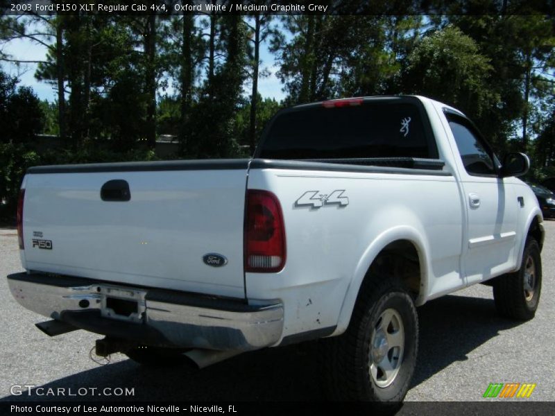 Oxford White / Medium Graphite Grey 2003 Ford F150 XLT Regular Cab 4x4