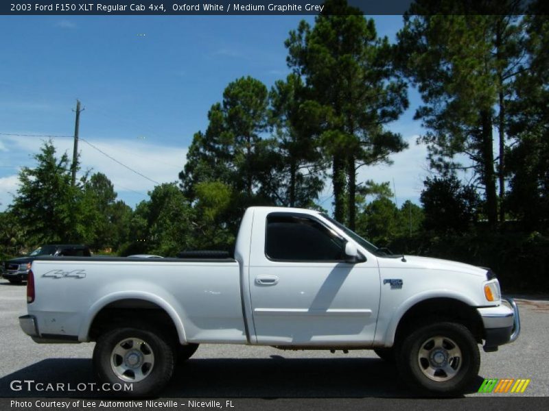 Oxford White / Medium Graphite Grey 2003 Ford F150 XLT Regular Cab 4x4