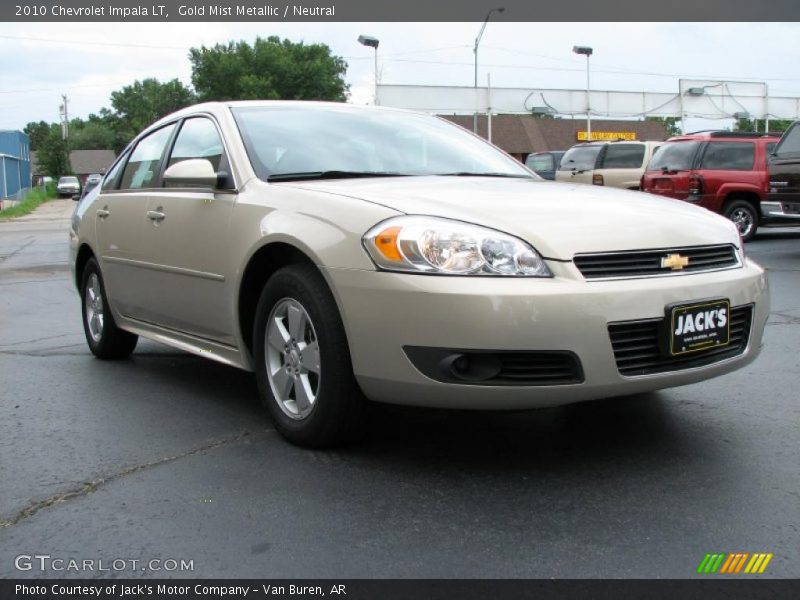 Gold Mist Metallic / Neutral 2010 Chevrolet Impala LT