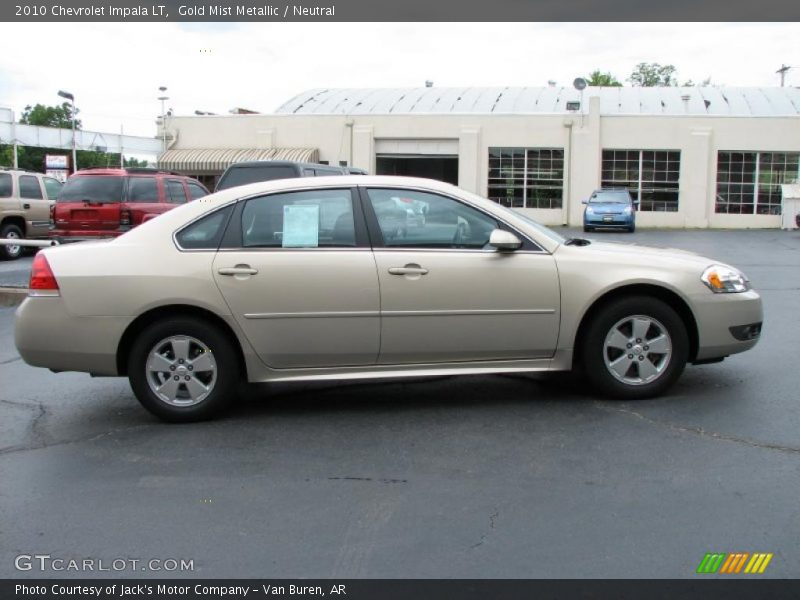 Gold Mist Metallic / Neutral 2010 Chevrolet Impala LT