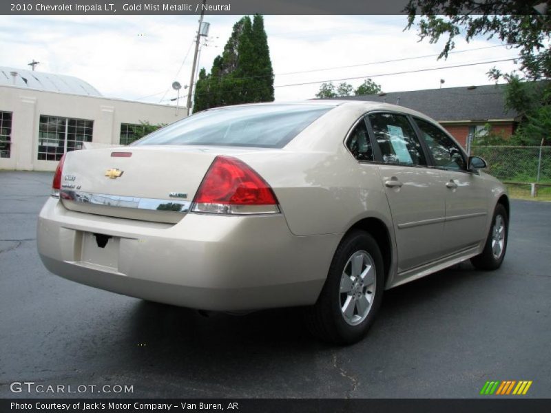 Gold Mist Metallic / Neutral 2010 Chevrolet Impala LT
