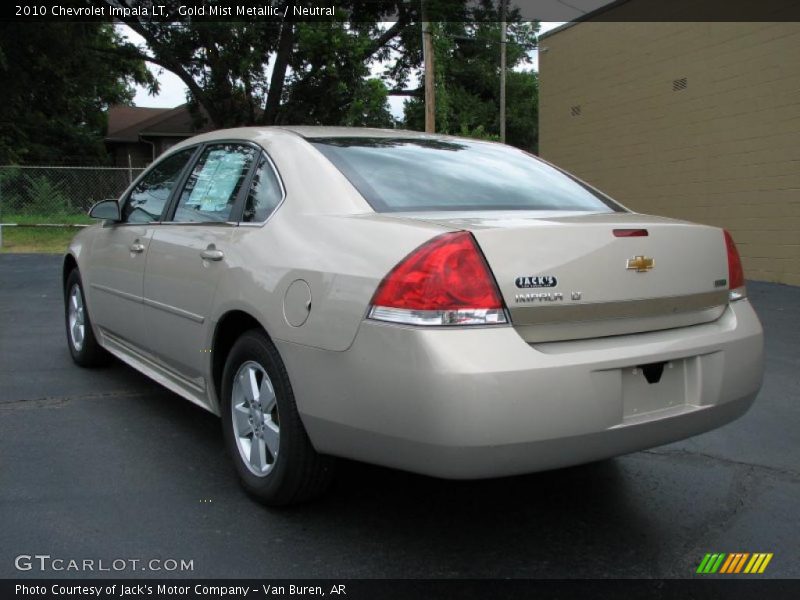 Gold Mist Metallic / Neutral 2010 Chevrolet Impala LT