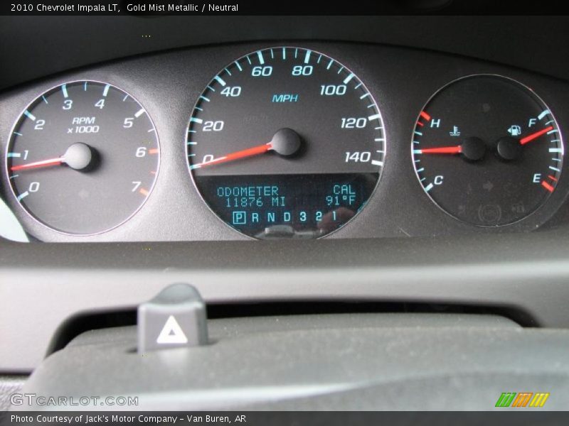 Gold Mist Metallic / Neutral 2010 Chevrolet Impala LT