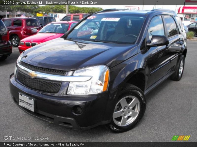 Black Amethyst Metallic / Dark Gray 2007 Chevrolet Equinox LT