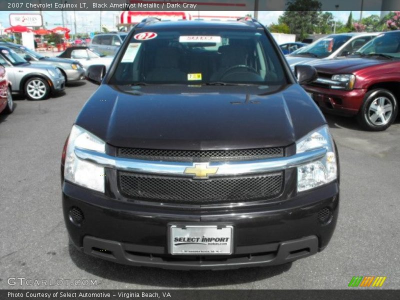 Black Amethyst Metallic / Dark Gray 2007 Chevrolet Equinox LT
