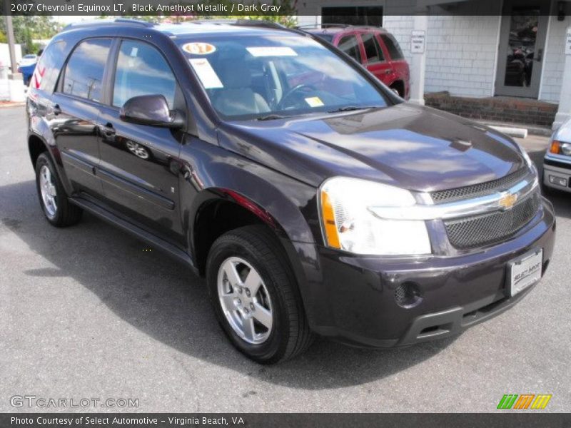Black Amethyst Metallic / Dark Gray 2007 Chevrolet Equinox LT