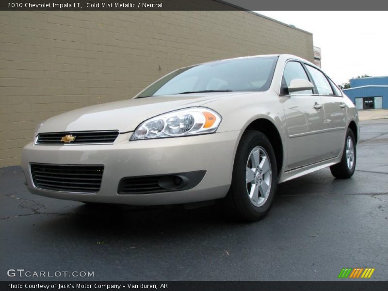 Gold Mist Metallic / Neutral 2010 Chevrolet Impala LT
