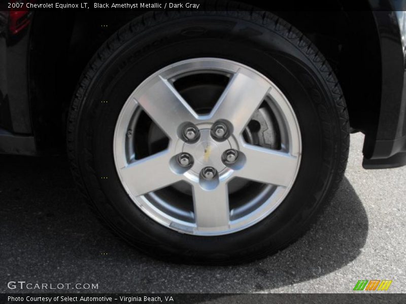 Black Amethyst Metallic / Dark Gray 2007 Chevrolet Equinox LT