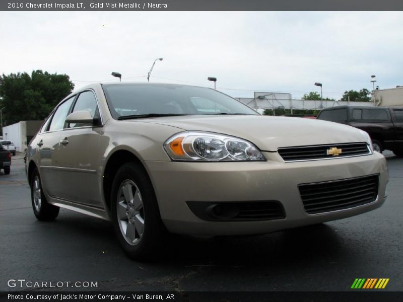 Gold Mist Metallic / Neutral 2010 Chevrolet Impala LT