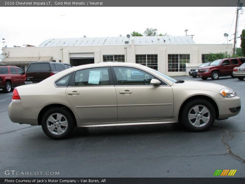 Gold Mist Metallic / Neutral 2010 Chevrolet Impala LT