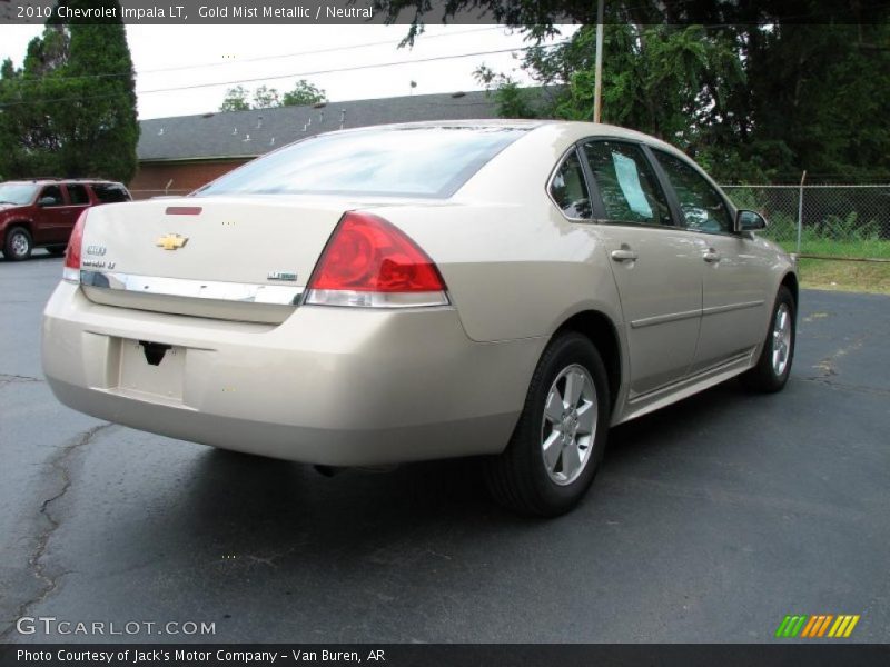 Gold Mist Metallic / Neutral 2010 Chevrolet Impala LT