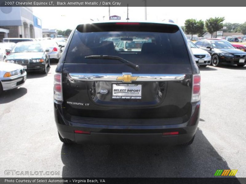 Black Amethyst Metallic / Dark Gray 2007 Chevrolet Equinox LT