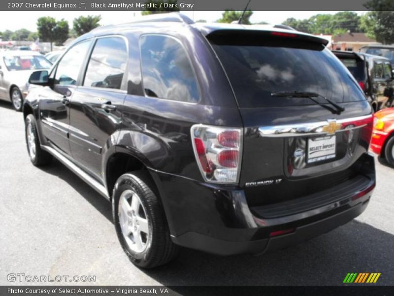 Black Amethyst Metallic / Dark Gray 2007 Chevrolet Equinox LT