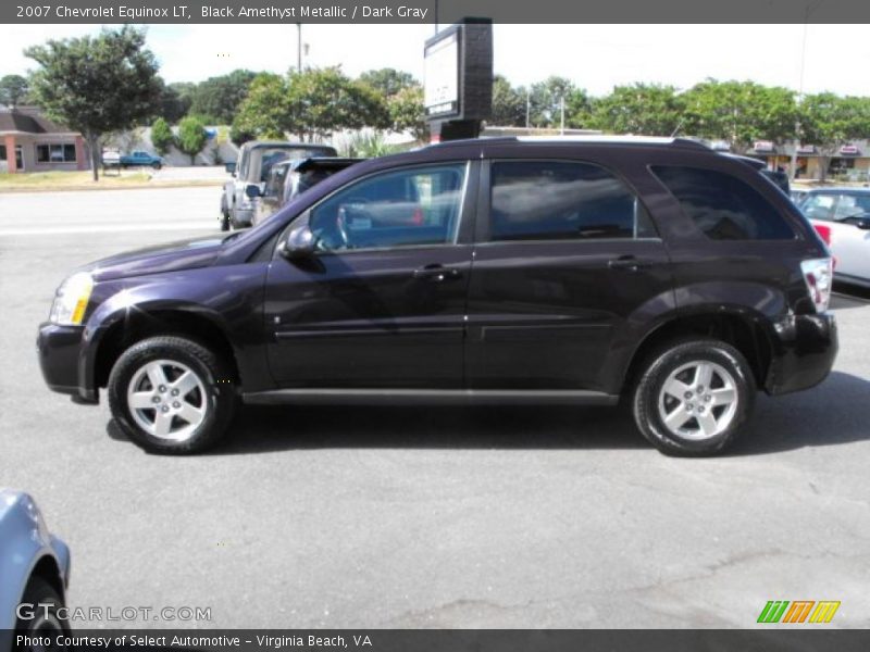 Black Amethyst Metallic / Dark Gray 2007 Chevrolet Equinox LT