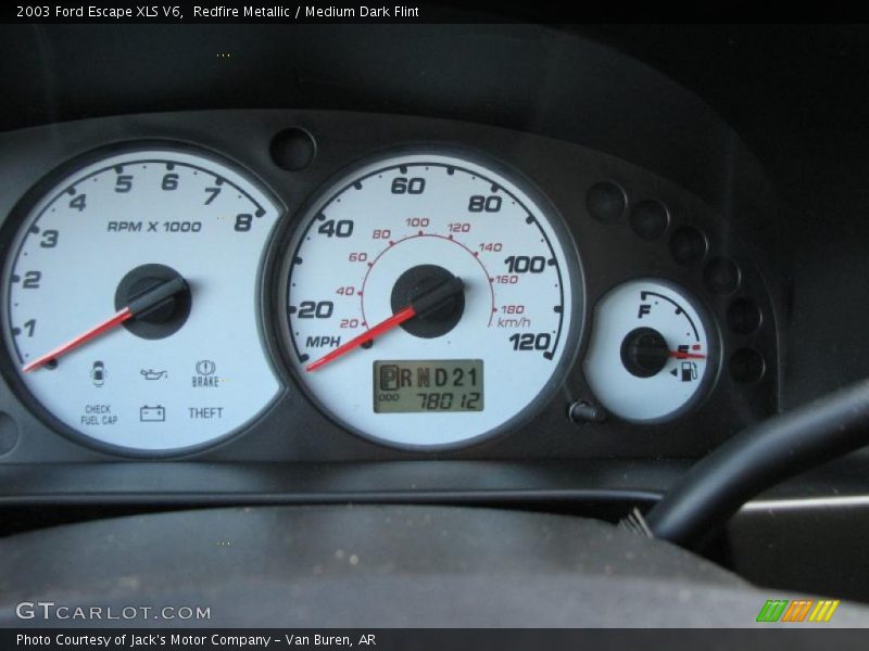 Redfire Metallic / Medium Dark Flint 2003 Ford Escape XLS V6