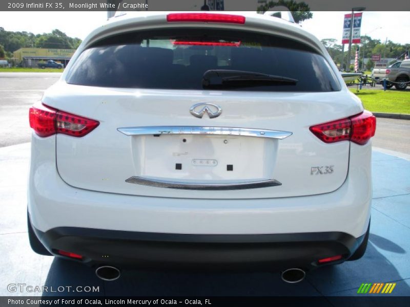 Moonlight White / Graphite 2009 Infiniti FX 35