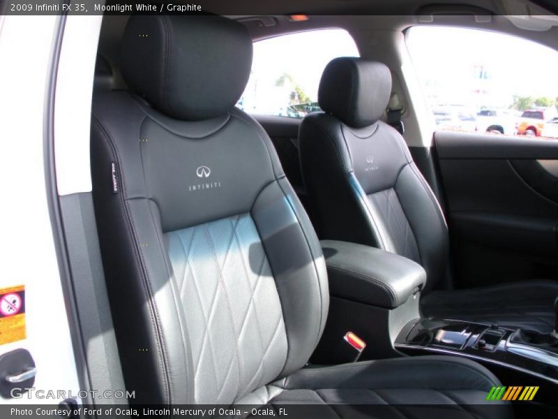 Moonlight White / Graphite 2009 Infiniti FX 35