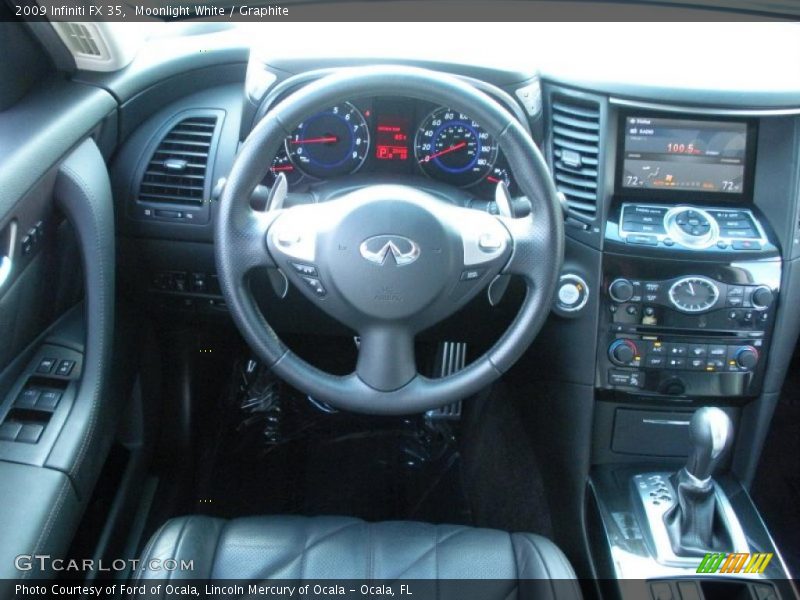 Moonlight White / Graphite 2009 Infiniti FX 35