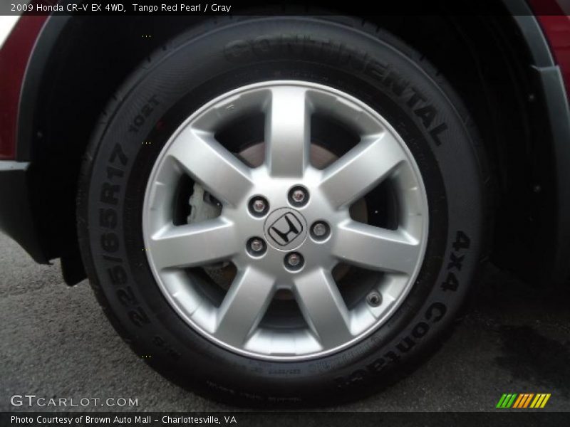 Tango Red Pearl / Gray 2009 Honda CR-V EX 4WD