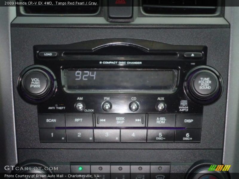 Tango Red Pearl / Gray 2009 Honda CR-V EX 4WD