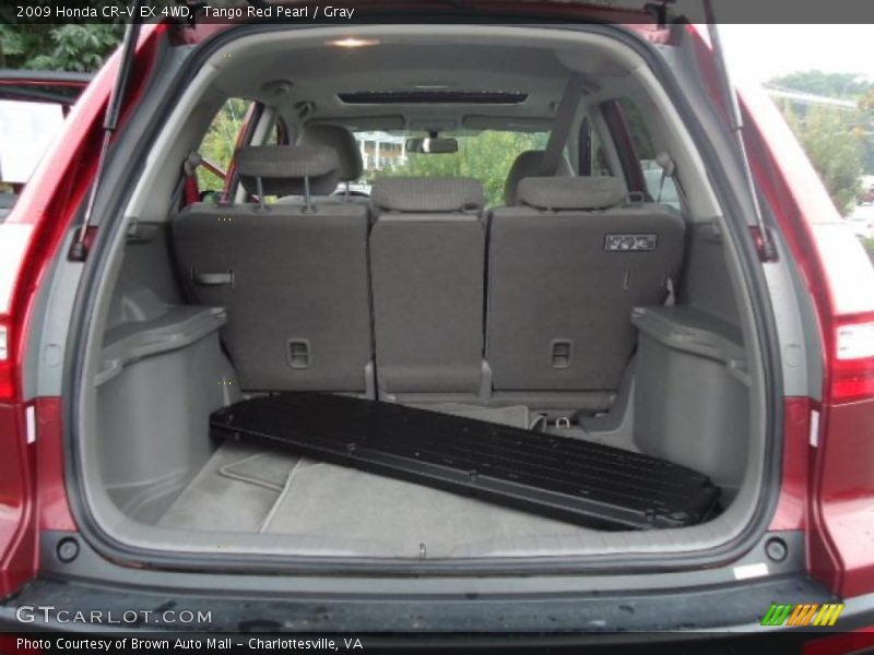 Tango Red Pearl / Gray 2009 Honda CR-V EX 4WD