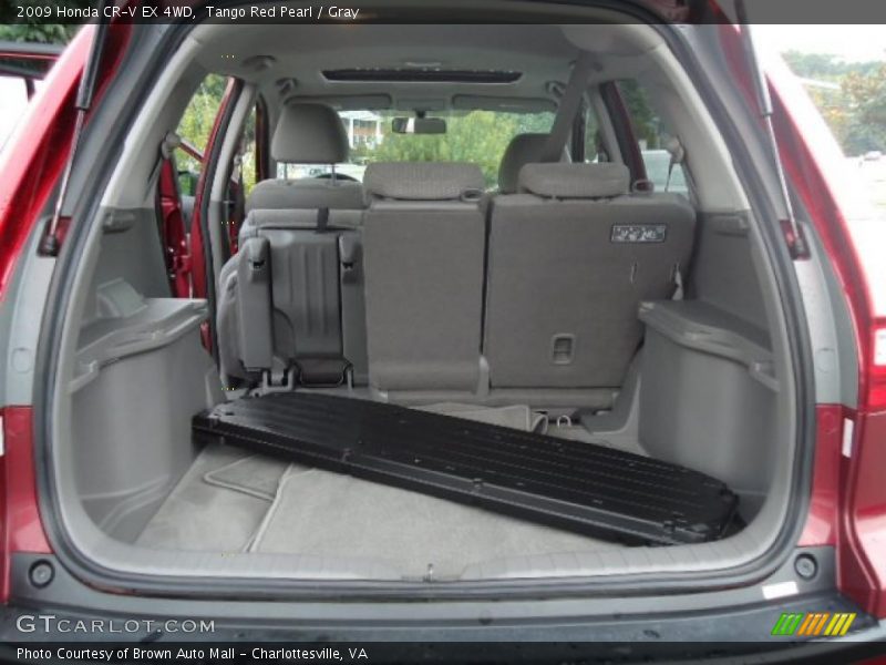 Tango Red Pearl / Gray 2009 Honda CR-V EX 4WD
