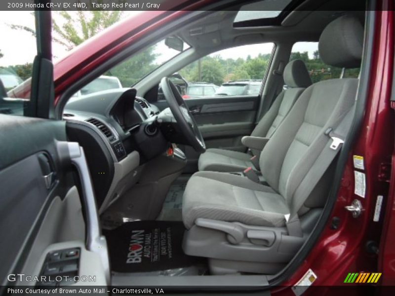 Tango Red Pearl / Gray 2009 Honda CR-V EX 4WD