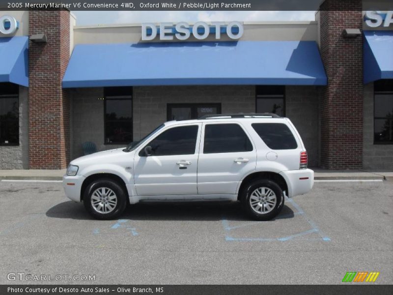 Oxford White / Pebble/Light Parchment 2005 Mercury Mariner V6 Convenience 4WD