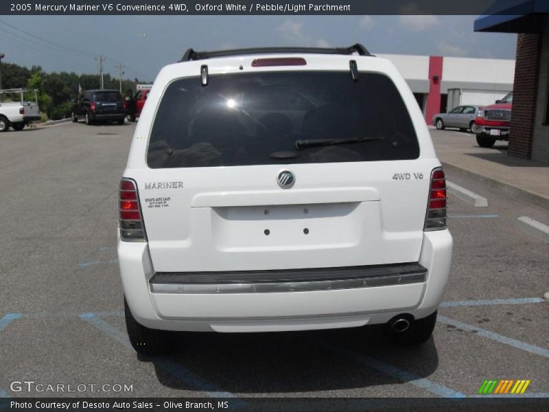 Oxford White / Pebble/Light Parchment 2005 Mercury Mariner V6 Convenience 4WD
