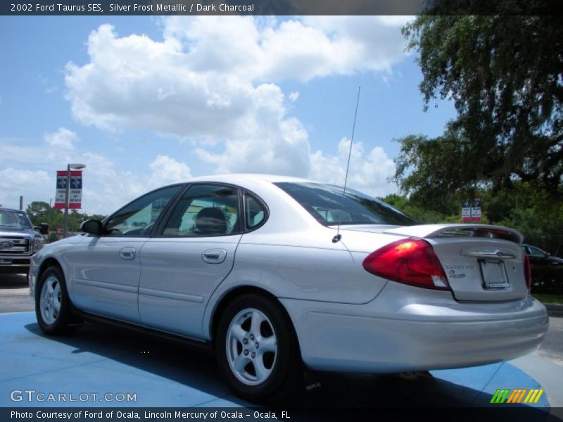 Silver Frost Metallic / Dark Charcoal 2002 Ford Taurus SES
