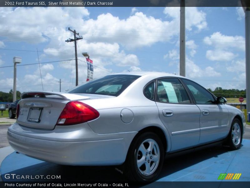 Silver Frost Metallic / Dark Charcoal 2002 Ford Taurus SES
