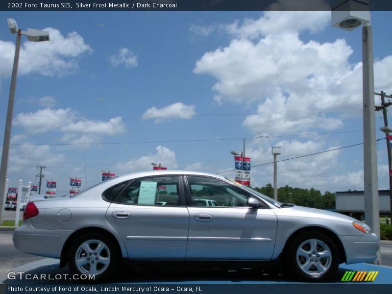 Silver Frost Metallic / Dark Charcoal 2002 Ford Taurus SES