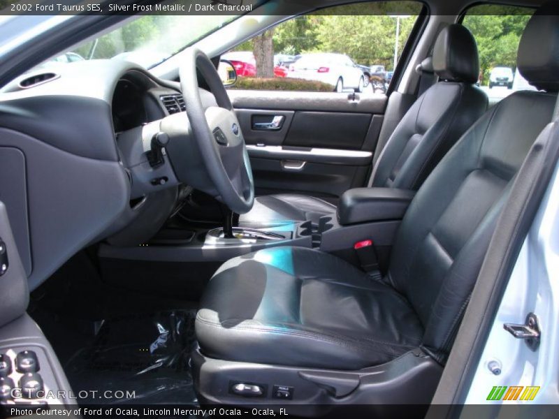 Silver Frost Metallic / Dark Charcoal 2002 Ford Taurus SES