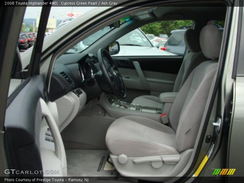 Cypress Green Pearl / Ash Gray 2008 Toyota Highlander 4WD