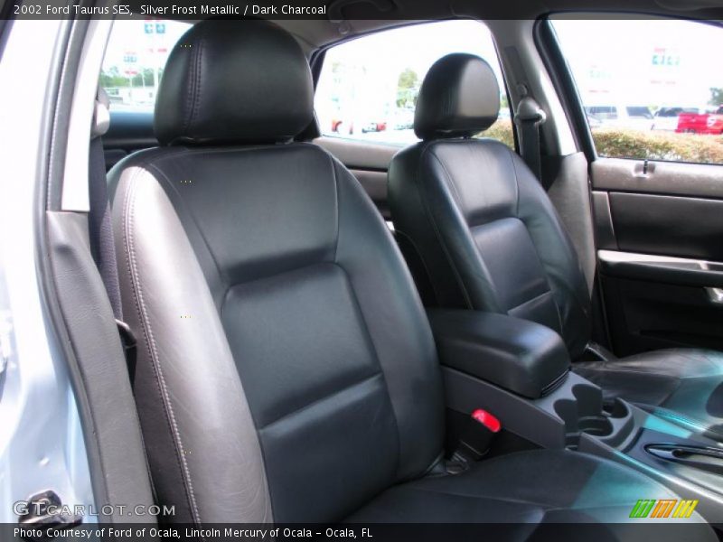 Silver Frost Metallic / Dark Charcoal 2002 Ford Taurus SES