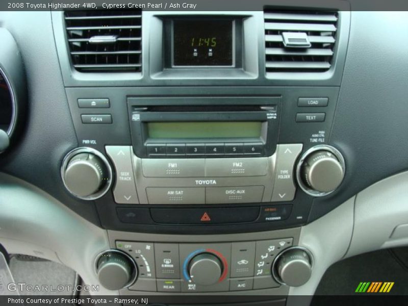 Cypress Green Pearl / Ash Gray 2008 Toyota Highlander 4WD