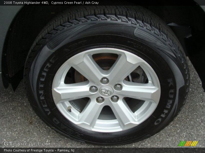 Cypress Green Pearl / Ash Gray 2008 Toyota Highlander 4WD