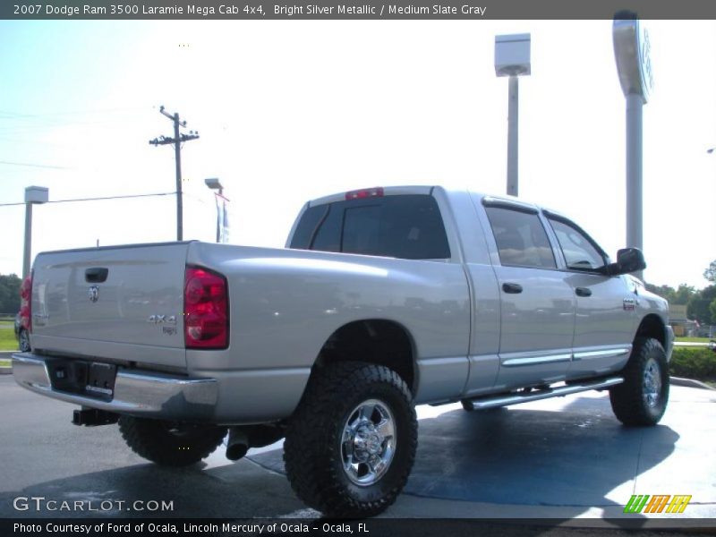 Bright Silver Metallic / Medium Slate Gray 2007 Dodge Ram 3500 Laramie Mega Cab 4x4