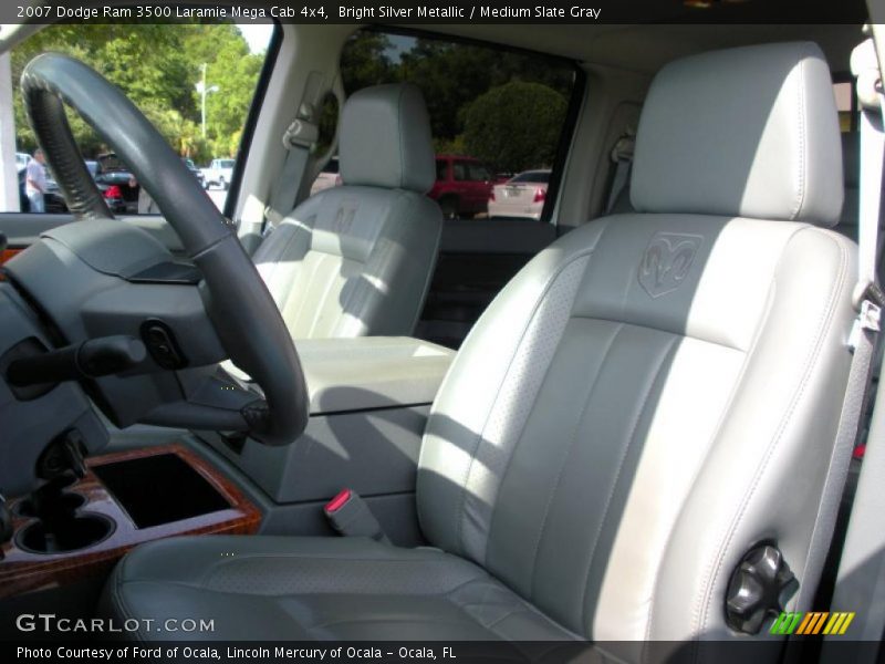 Bright Silver Metallic / Medium Slate Gray 2007 Dodge Ram 3500 Laramie Mega Cab 4x4