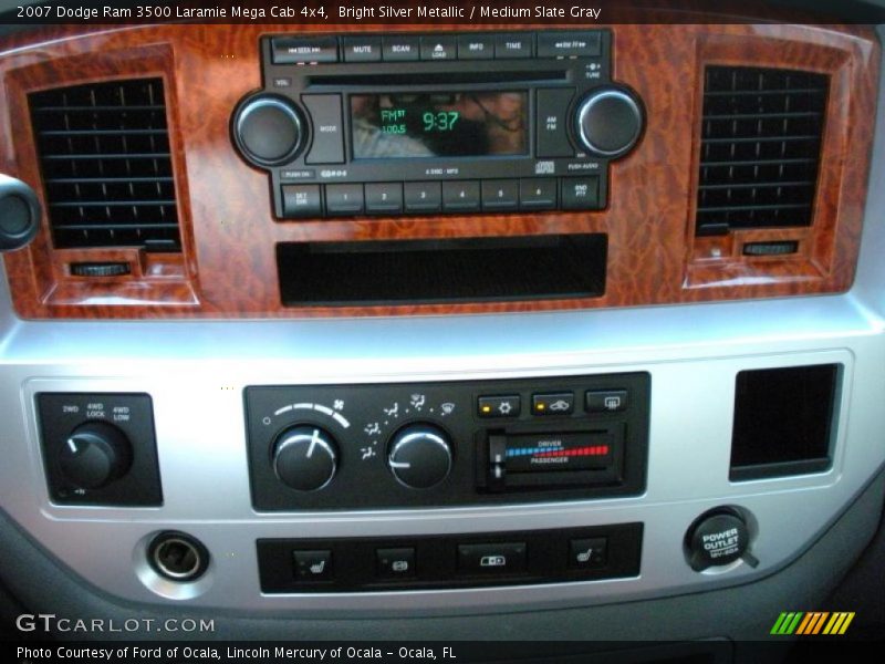 Bright Silver Metallic / Medium Slate Gray 2007 Dodge Ram 3500 Laramie Mega Cab 4x4