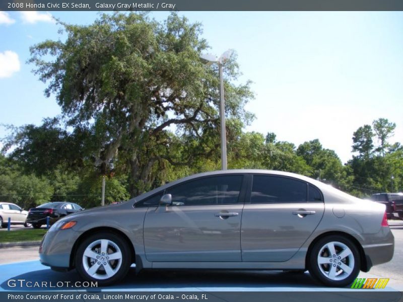Galaxy Gray Metallic / Gray 2008 Honda Civic EX Sedan