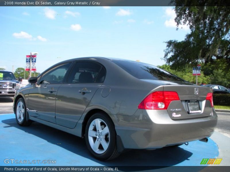 Galaxy Gray Metallic / Gray 2008 Honda Civic EX Sedan