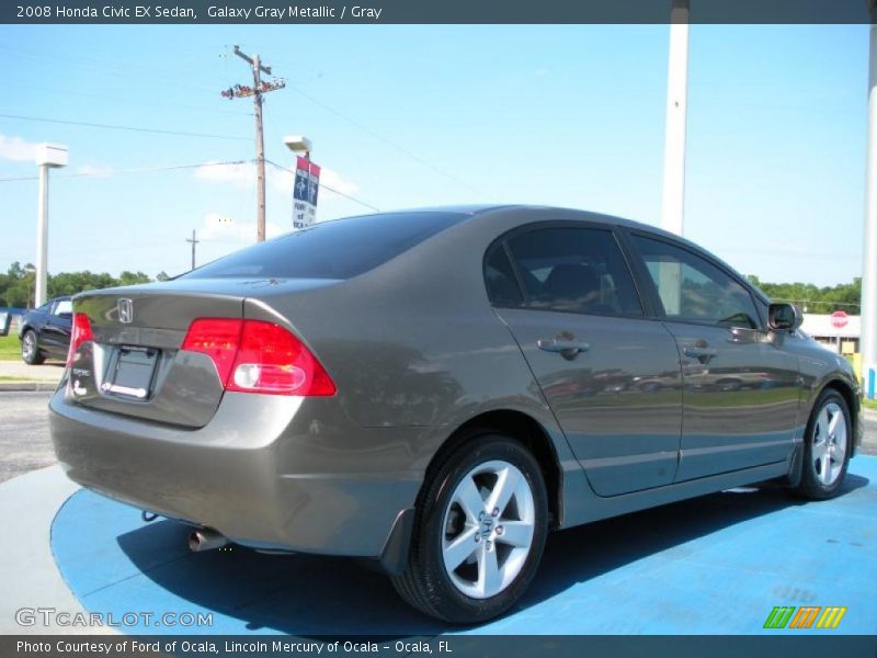 Galaxy Gray Metallic / Gray 2008 Honda Civic EX Sedan
