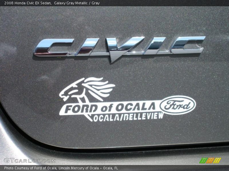 Galaxy Gray Metallic / Gray 2008 Honda Civic EX Sedan
