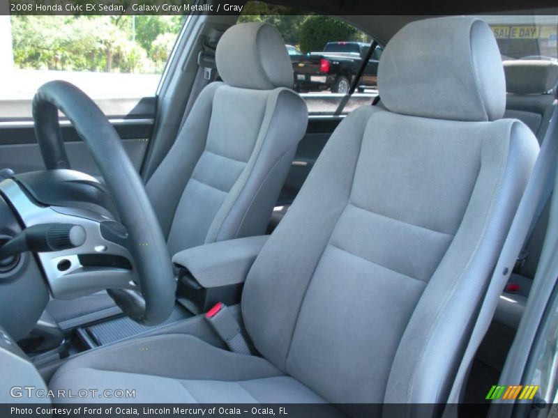 Galaxy Gray Metallic / Gray 2008 Honda Civic EX Sedan