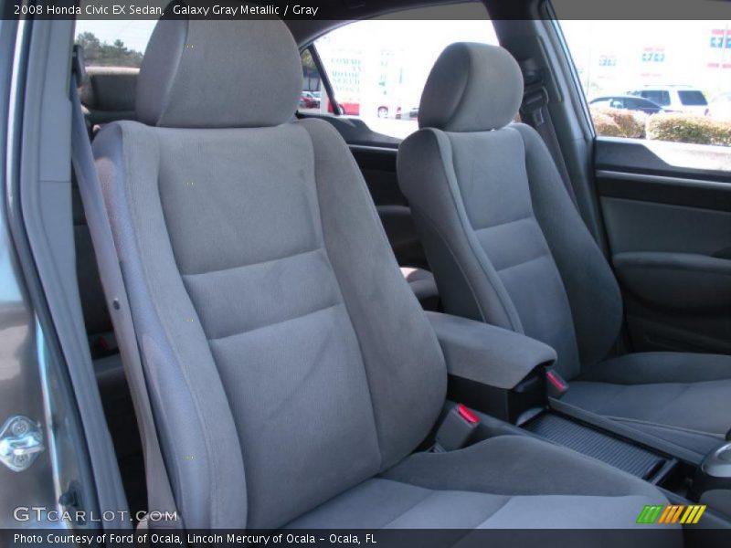 Galaxy Gray Metallic / Gray 2008 Honda Civic EX Sedan