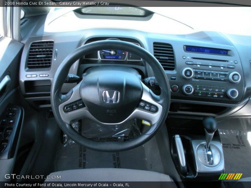 Galaxy Gray Metallic / Gray 2008 Honda Civic EX Sedan