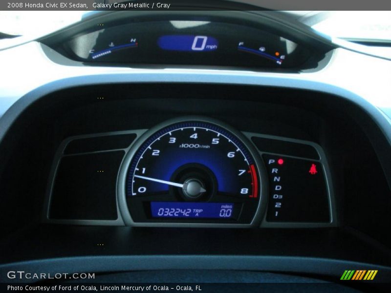Galaxy Gray Metallic / Gray 2008 Honda Civic EX Sedan